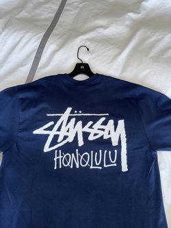 Stussy Honolulu Chapter Tee  Navy Blue T-Shirt   Size: Large   New With Tags