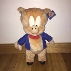 NWT 1997 Looney Tunes Porky Pig Plush