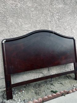 King size bed wood frame