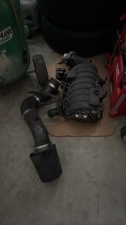 Ported 6.4 intake manifold/legmaker CAI/6.4 TB/oil catch can