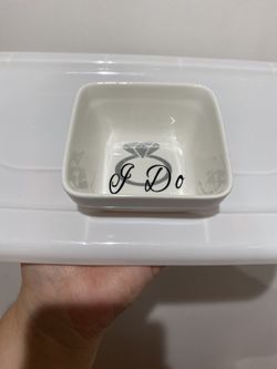Ring dish perfect for weddings and bridal shower