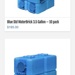 Waterbrick water containers