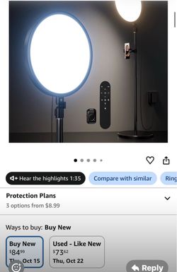 LED Ring Light with Stand and Remote