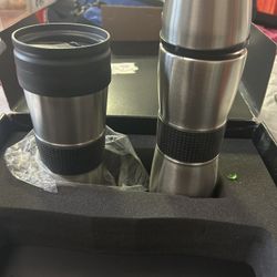 Stainless Coffee Or Dink Mug Plus Thermos
