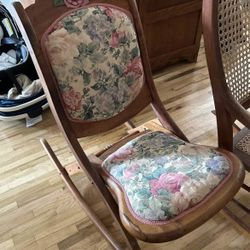 Antique Folding Rocking Chair