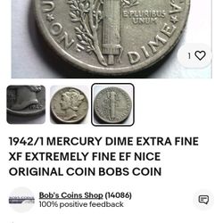 I Have One This 1942 Mercury Dime Extra Fine I Have 150 On 