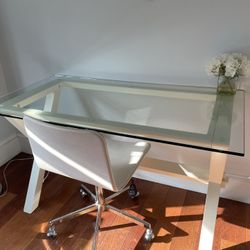 Glass Top Desk Pottery Barn