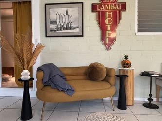 Mid century modern small sofa