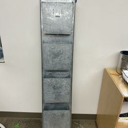 Pottery, Barn, Galvanized, Steel Magazine Rack