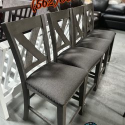 Grey Chairs With X Design Médium Tables Gris 