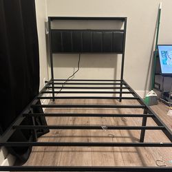 2 black bed frames