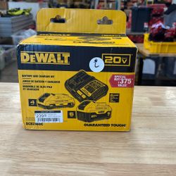 Dewalt 20V MAX Lithium-Ion 6.0Ah and 4.0Ah Battery and Charger Starter Kit