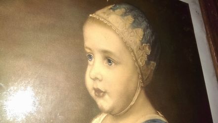 Vintage Print by Van Dyck in Wood frame