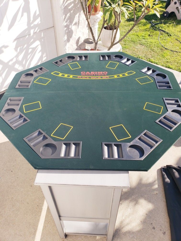 Poker Table With Carry Case  - Foldable 
