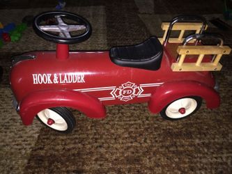 Cute fire ride on car