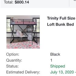 Full Size Bed frame And Desk