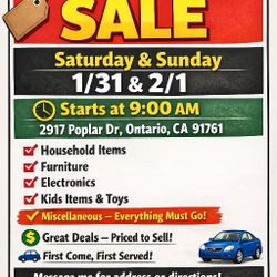 Garage Sale Creekside Community