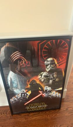 Star Wars framed poster