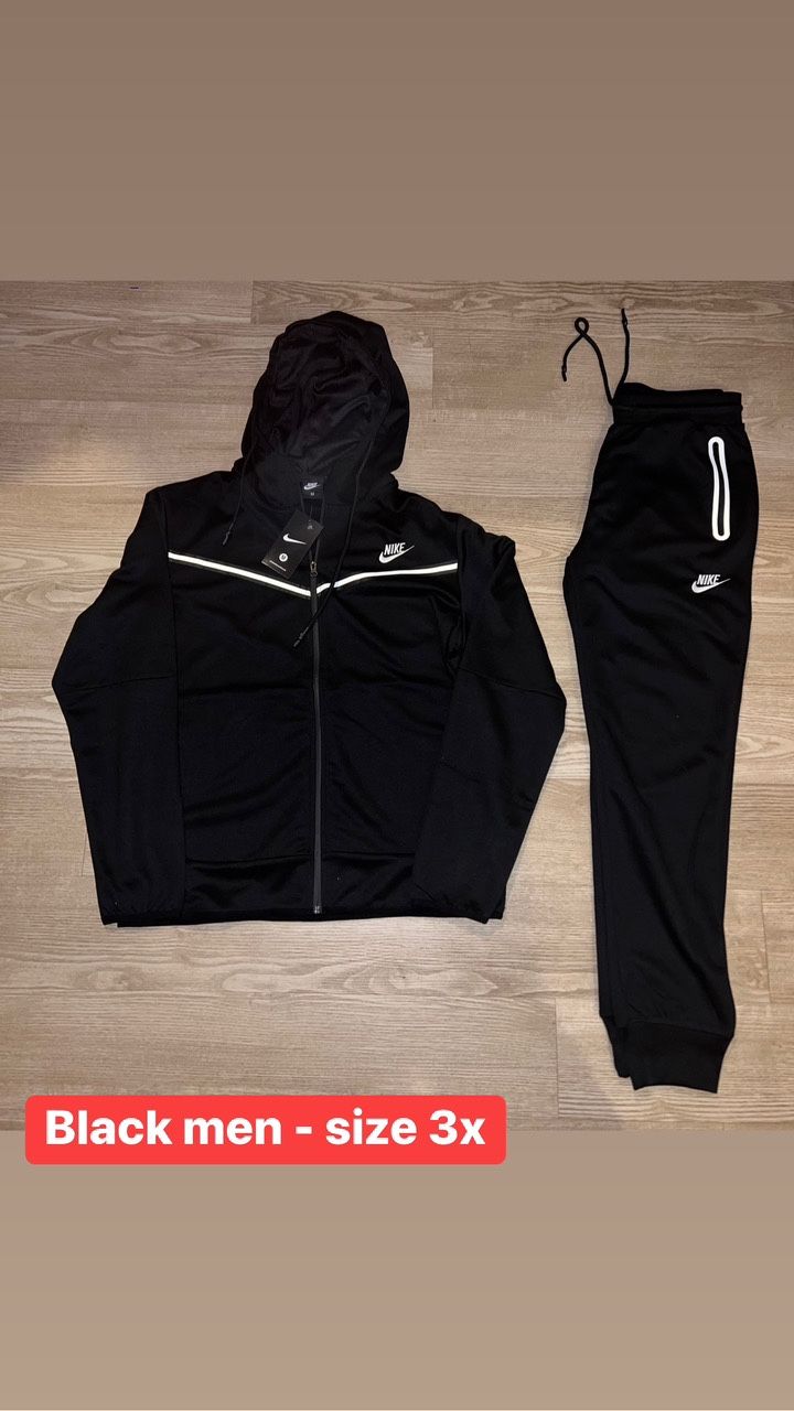 Black N White Men Nike Sweatsuit Size 3x