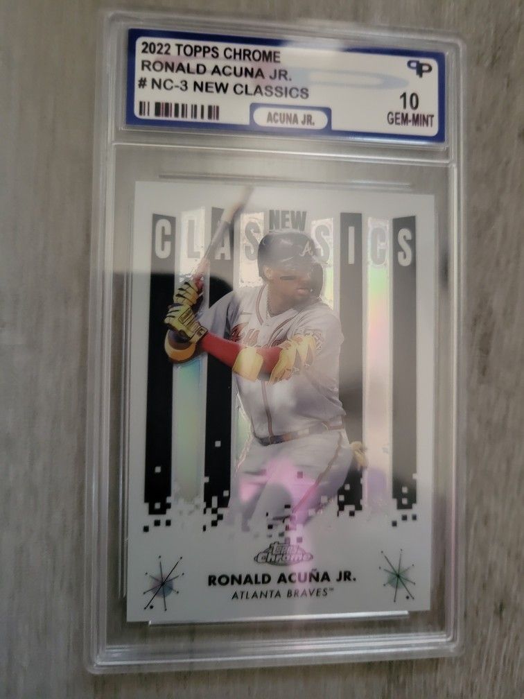 2022 Topps Chrome Ronald Acuna Jr New Classics Gem Mint 10