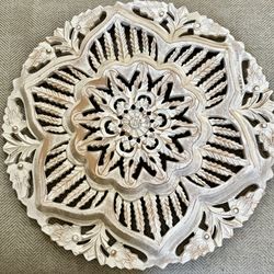 24” Round Wooden Wall Decor