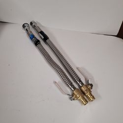 Apollo

3/4 in. x 3/4 in. Brass
PEX-A Barb x FNPT x 18 in.
Corrugated Stainless Steel
Water Heater Connector with
Ball Valve
Store 