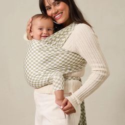 Solly Baby Wrap Sage Checked