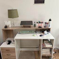 Desk and Nightstand 