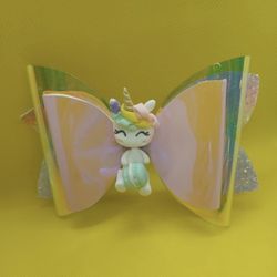 Handmade Girl's Hair Unicorn Bow Decor Hair Clip
