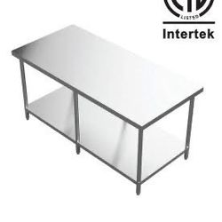 Stainless Steel Rolling Kitchen Island / Work Table – Heavy Duty 