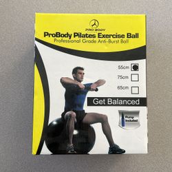 Pro-Body Pilates Exercise Ball - Professional Grade Anti-Burst Ball