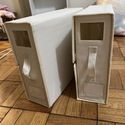 2x Spare Sheets / Towels Storage Boxes