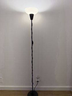 IKEA TÅGARP Floor Uplighter Lamp, Black/White
