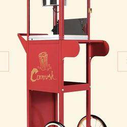 Cornrush Popcorn Machine With Stand & Storage
