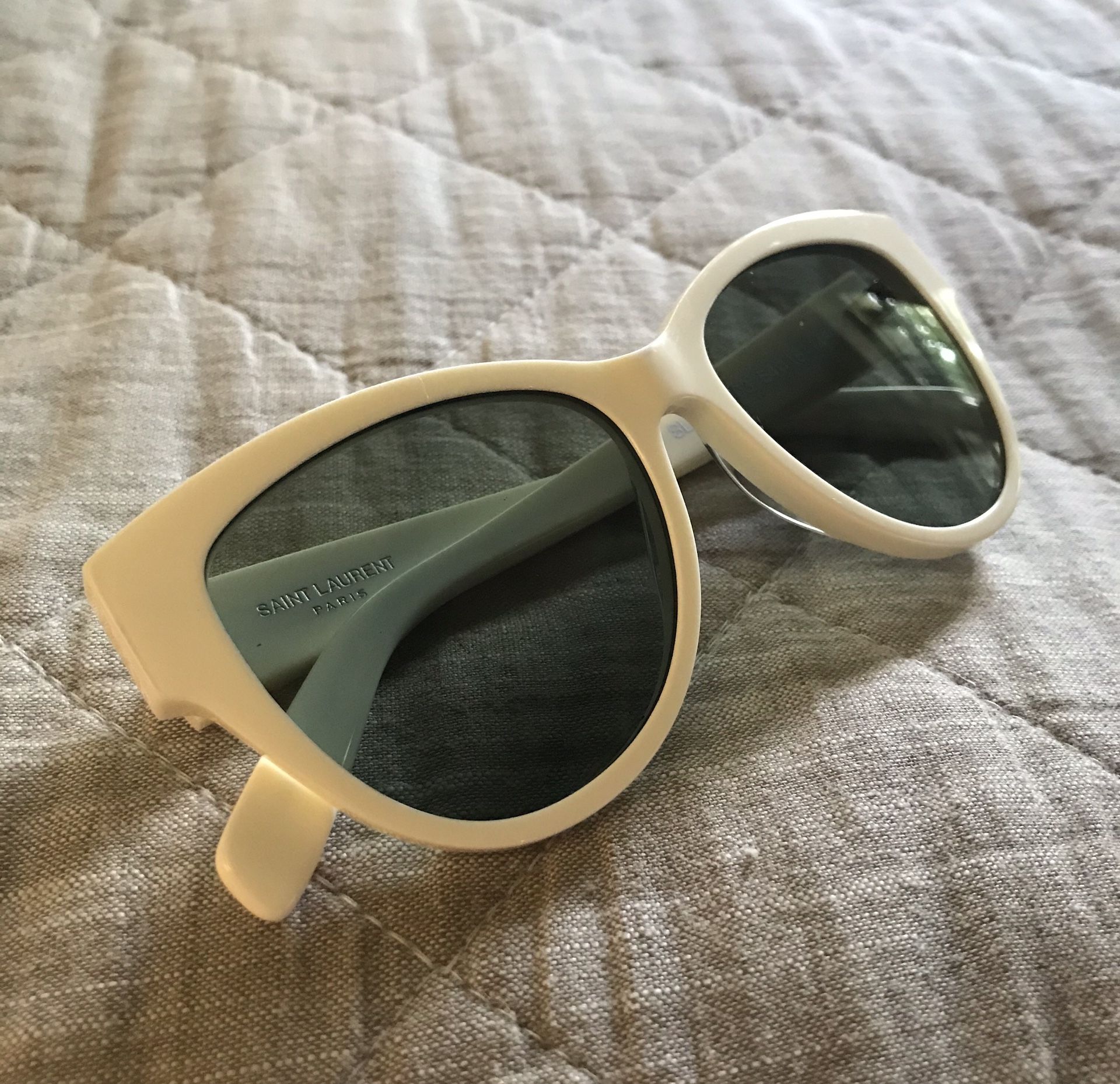 Saint Laurent SL162 003 Ivory Sunglasses