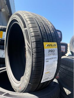 225/45/18 Aplus Pro Tires installed and balanced / instaladas y balanceadas
