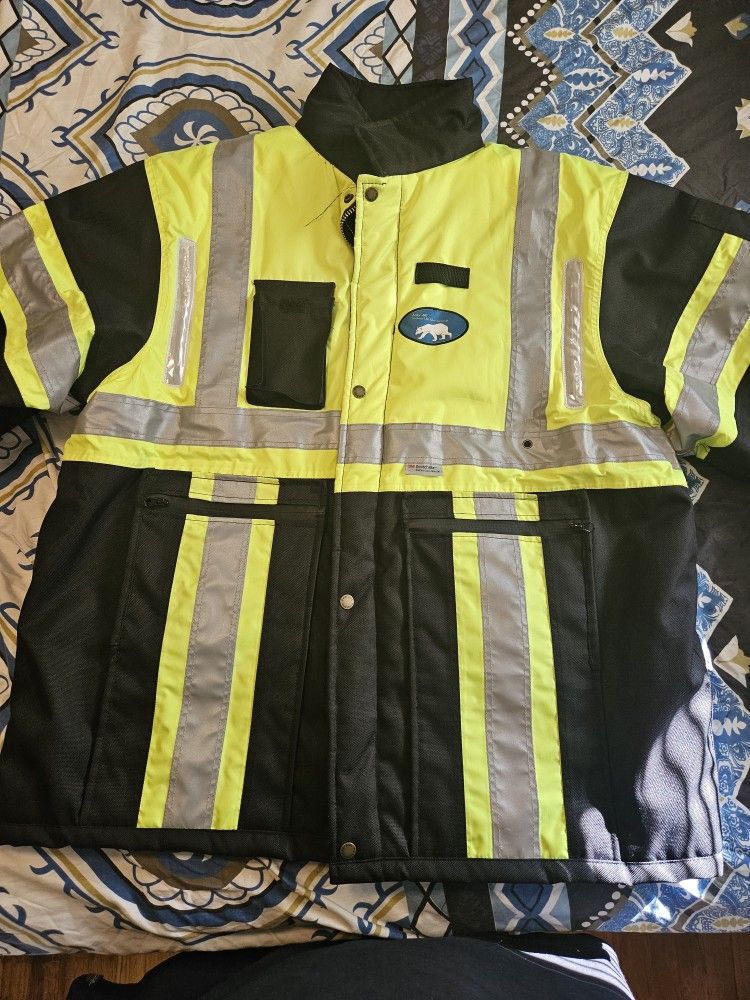 Nitebeam High visible heated safety jacket