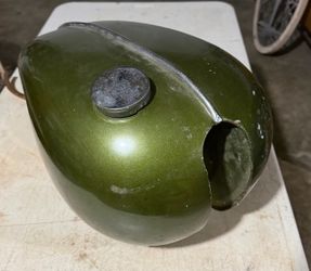 Vintage Triumph Motorcycle Gas Tank