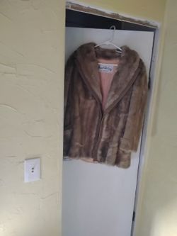 Marshall Fields Classic Vintage Faux Fur Coat Very Good Condition