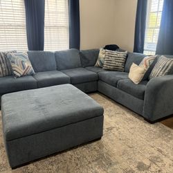 Blue Soft Sofa