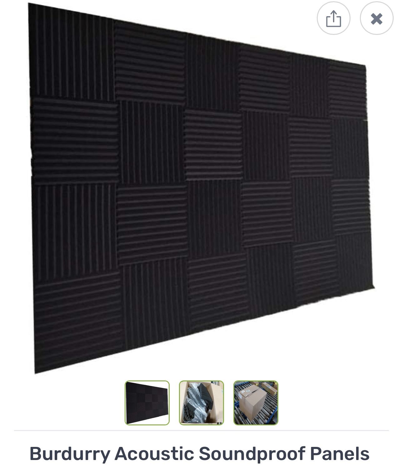 50 Acoustic Sound Proof Panels