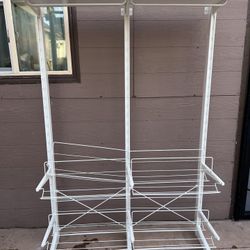 Closet Or Pantry Organizer With Adjustable Legs For Height 