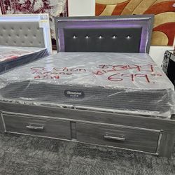 Was $899 Now On Sale $795 Brand New Ashley Furniture King Size Storage Bed Frame Special