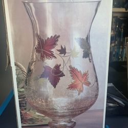 Glass Hurricane Vase 