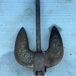 Vintage Roloff Manufacturing Corporation N15 Cast Iron Boat Anchor