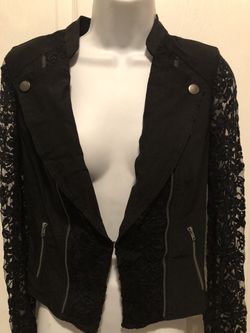 New Lace Jacket Blazer For Sale Black Size M