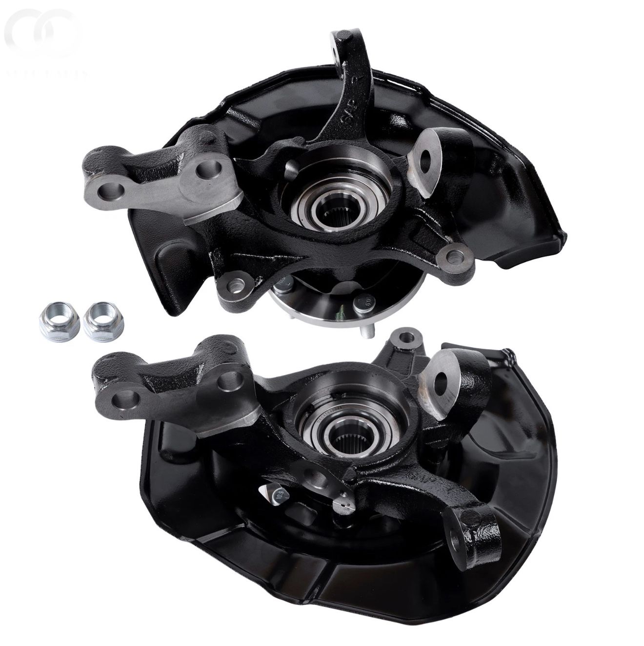 Pair Front Steering Knuckle Wheel Hub Bearing Assembly 2007-2012 Toyota Camry Lexus ES350 Left Right Side