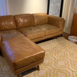 article timber charme leather sofa and ottoman
