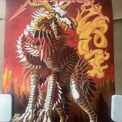 2019 Metallica Copenhagen Tour Poster Rainbow Foil AP Bioworks Signed & # 1/30