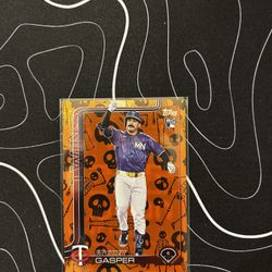 Mickey Gasper RC Topps Minnesota Twins Halloween /50